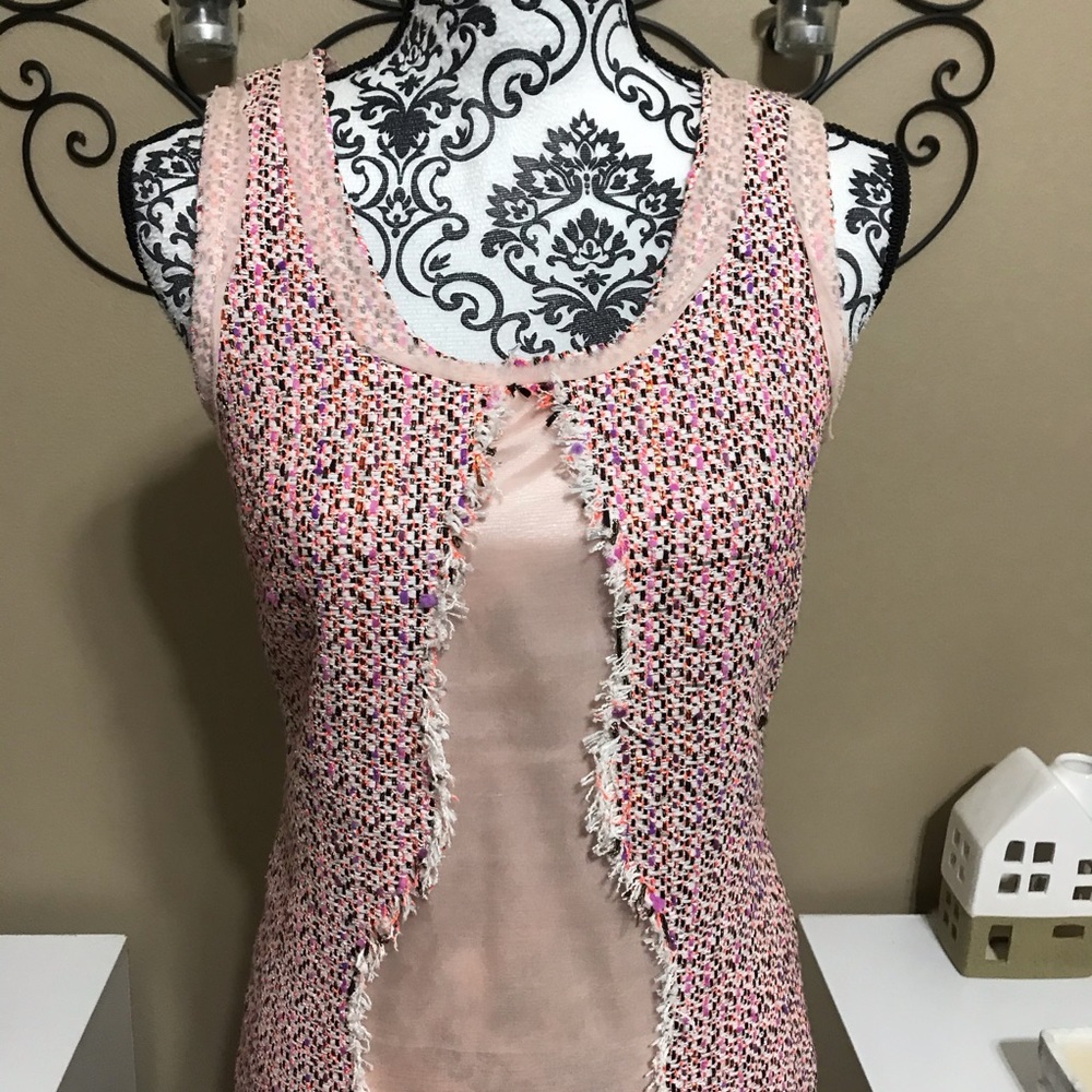 Mack & James Badgley Mischka Tweed Dress 2 - Picture 2 of 10